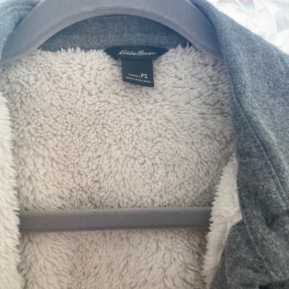 Eddie Bauer Sherpa Lined Flannel Shirt Jacket - Picture 3 of 3